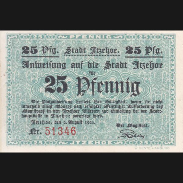 Itzehoe, Stadt Notgeld, Notgeldschein A, 1920, 25 Pfennig (2).jpg Quadratbild