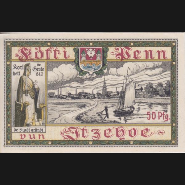 Itzehoe, Stadt Notgeld, Notgeldschein 1918, 50 Pfennig (2).jpg Quadratbild