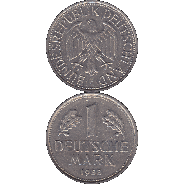 Eine 1 DM Deutsche Mark, 1988 Mzz. F für Stuttgart (10).png Quadratbild