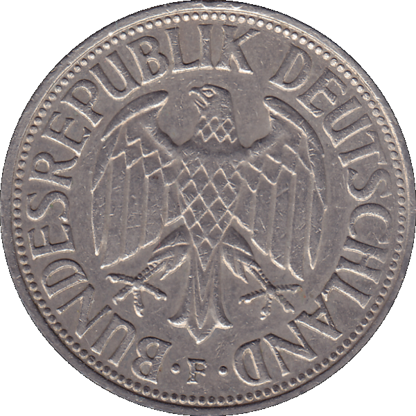 Eine 1 DM Deutsche Mark, 1973 Mzz. F für Stuttgart (7).png Quadratbild