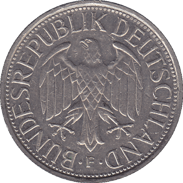 Eine 1 DM Deutsche Mark, 1988 Mzz. F für Stuttgart (7).png Quadratbild