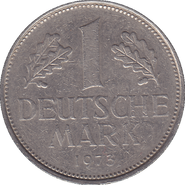 Eine 1 DM Deutsche Mark, 1973 Mzz. F für Stuttgart (8).png Quadratbild