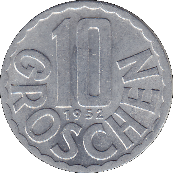 Münze aus Österreich 10 Groschen 1952 (8).png Quadratbild