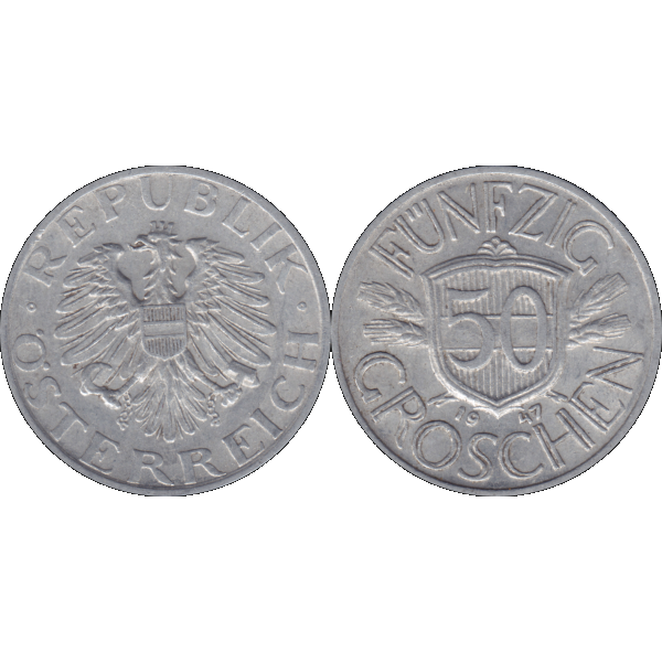 Münze aus Österreich 50 Groschen 1947 (9).png Quadratbild