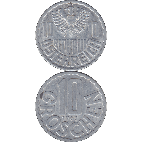 Münze aus Österreich 10 Groschen 1963 (10).png Quadratbild