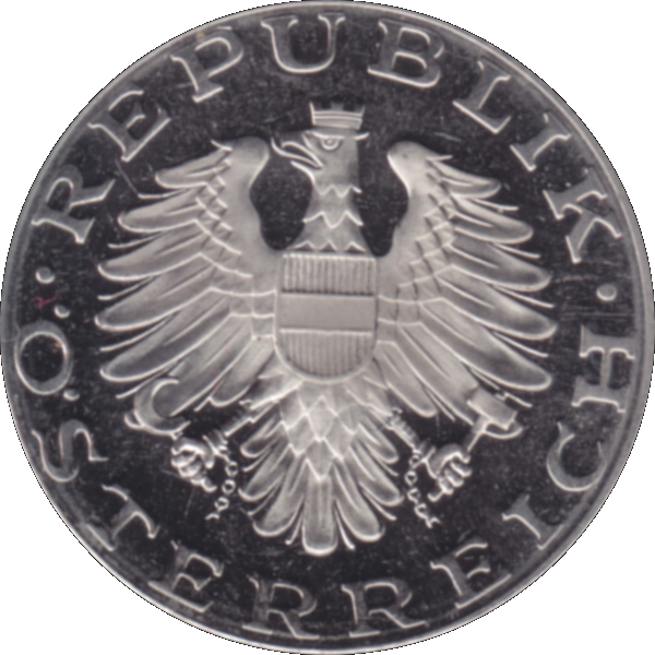 Münze aus Österreich 10 Schilling 1976, Farbe-Color Vorderseite.png Quadratbild
