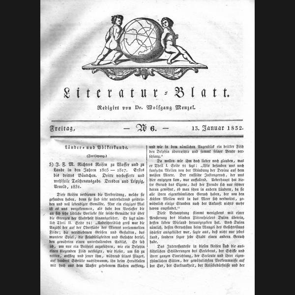 Morgenblatt 1832, Freitag, 13 Januar, Nr. 6, Seite 21, Länder und Völkerkunde.jpg Quadratbild
