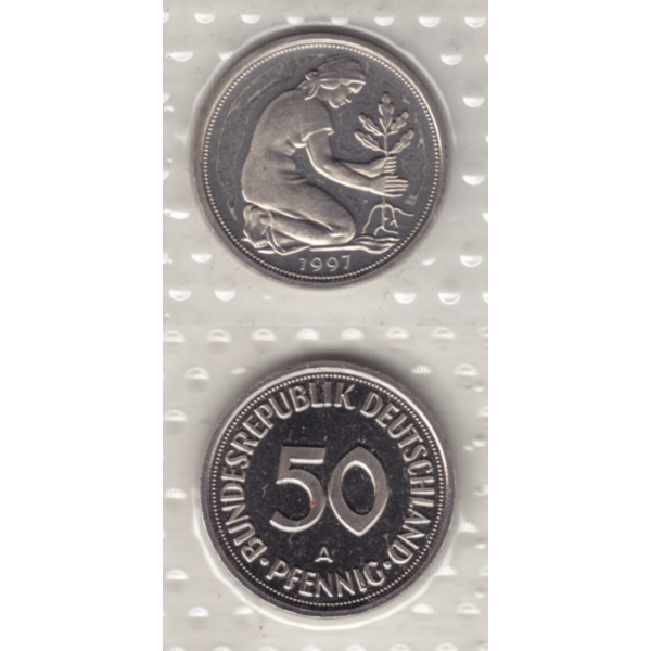 BRD-Deutschland A für Berlin 1997, 50 Deutsche Pfennige, VS+RS vertikal Farbe.png Quadratbild
