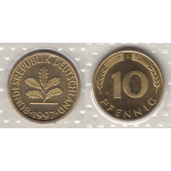 BRD-Deutschland A für Berlin 1997, 10 Deutsche Pfennige, VS+RS horizontal Farbe.png Quadratbild
