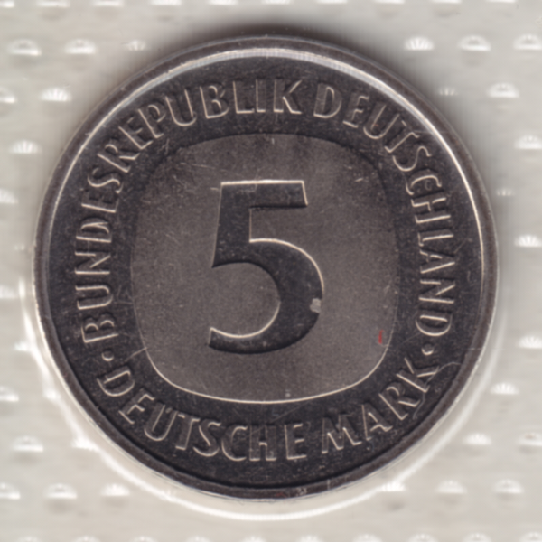 BRD-Deutschland A für Berlin 1997, 5 Deutsche Mark Rückseite.png Quadratbild