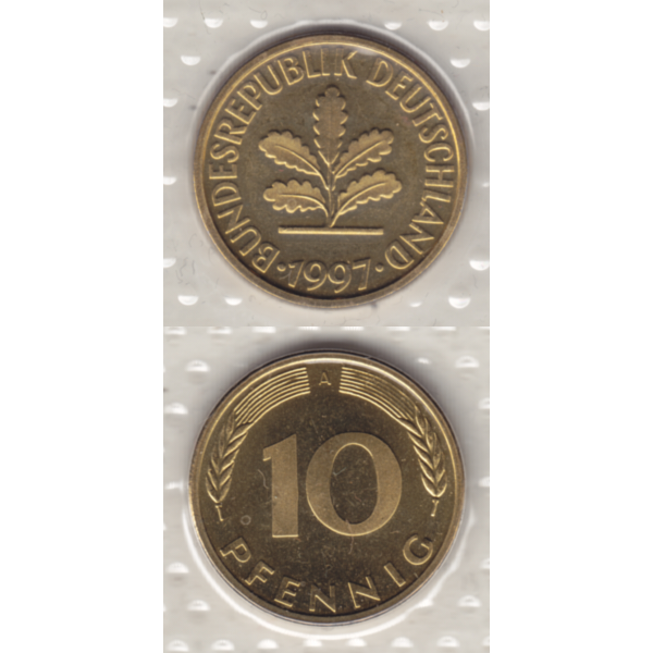 BRD-Deutschland A für Berlin 1997, 10 Deutsche Pfennige, VS+RS vertikal Farbe.png Quadratbild