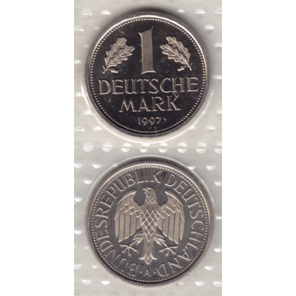 BRD-Deutschland A für Berlin 1997, 1 Deutsche Mark, RS+VS vertikal Farbe.png Quadratbild