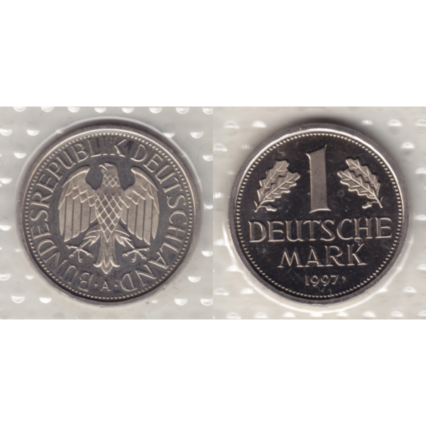 BRD-Deutschland A für Berlin 1997, 1 Deutsche Mark, VS+RS horizontal Farbe.png Quadratbild