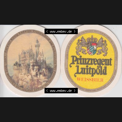 Bierdeckel Prinzregent Luitpold von Bayern Weißbier (7). Deutscher Katalog über deutsche Bierdeckel König Ludwig Schlossbrauerei Kaltenberg aus Bundesland Bayern,... Sammlung