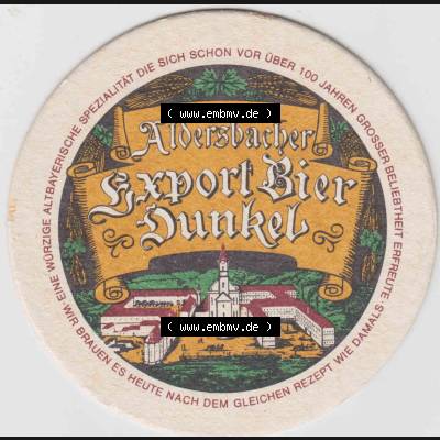 Bierdeckel Aldersbcher Export Bier-Dunkel (1). Deutscher Katalog über deutsche Bierdeckel Brauerei Aldersbach aus Bundesland Bayern zum katalogisieren und kategorisieren deiner Sammlung... Sammlung