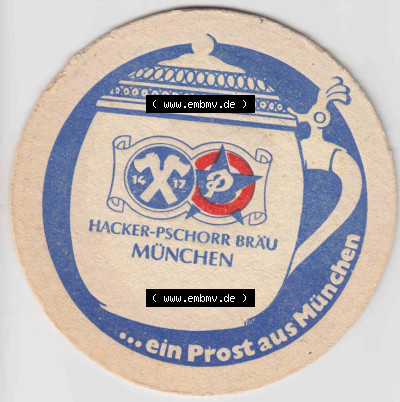 Bierdeckel Hacker-Pschorr Bräu München , ... ein Prost aus München (3). Deutscher Katalog über deutsche Bierdeckel Hacker-Pschorr... Sammlung
