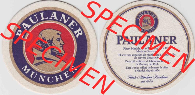 Bierdeckel Paulaner München Finest Munich Art of Brewing since 1634 (1). Deutscher Katalog über deutsche Bierdeckel Paulaner Brauerei aus Bundesland Bayern zum katalogisieren... Sammlung