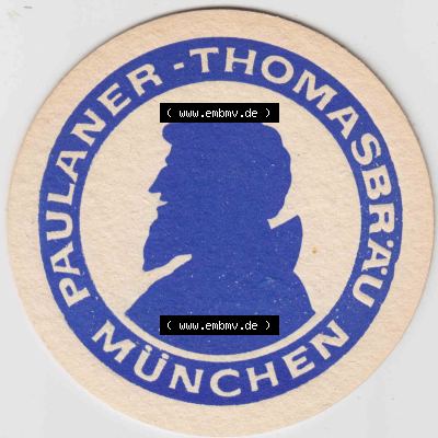 Bierdeckel Paulaner Thomasbräu, Pils ... Münchens schönste Blume (2). Deutscher Katalog über deutsche Bierdeckel Paulaner Brauerei aus Bundesland... Sammlung
