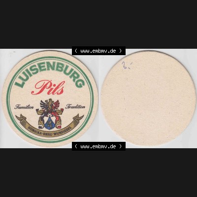 Bierdeckel Luisenburg Pils Familien Tradition, Hönicka-Bräu Wunsiedel (1). Deutscher Katalog über deutsche Bierdeckel Hönicka-Bräu Wunsiedel aus Bundesland... Sammlung