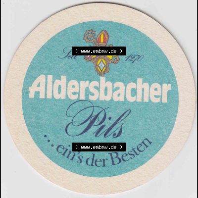 Bierdeckel Aldersbacher Pils, ... eins der Besten, Export Weizen (2). Deutscher Katalog über deutsche Bierdeckel Brauerei Aldersbach aus Bundesland... Sammlung