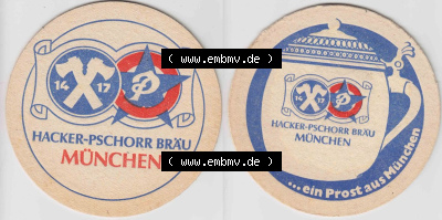 Bierdeckel Hacker-Pschorr Bräu München, ... ein Prost aus München (1). Deutscher Katalog über deutsche Bierdeckel Hacker-Pschorr... Sammlung