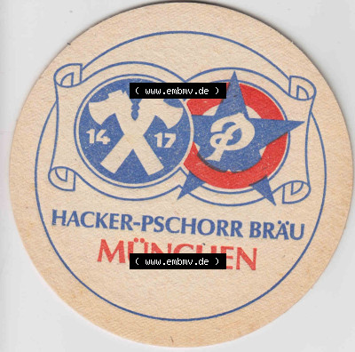 Bierdeckel Hacker-Pschorr Bräu München, ... ein Prost aus München (2). Deutscher Katalog über deutsche Bierdeckel Hacker-Pschorr... Sammlung