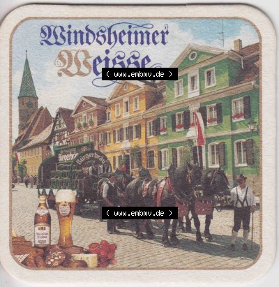 Bierdeckel Bad Windsheimer Bürgerbräu, bevorzugt, weil vorzüglich (3). Deutscher Katalog über deutsche Bierdeckel Bad Windsheimer... Sammlung