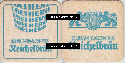 Bierdeckel Edelherb, Kulmbacher Reichelbräu (1). Deutscher Katalog über deutsche Bierdeckel Kulmbacher Brauerei aus Bundesland... Sammlung