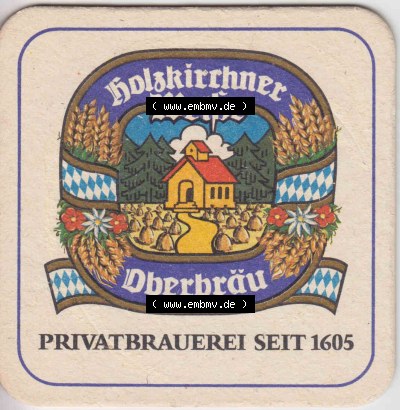 Bierdeckel Holzkirchener Weiße Oberbräu, Privatbrauerei (2). Deutscher Katalog über deutsche Bierdeckel Holzkirchner Oberbräu... Sammlung