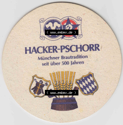 Bierdeckel Pschorr-Bräu, Hacker-Pschorr Nostalgie-Bierdeckel Nr. 1 (3). Deutscher Katalog über deutsche Bierdeckel Hacker-Pschorr... Sammlung
