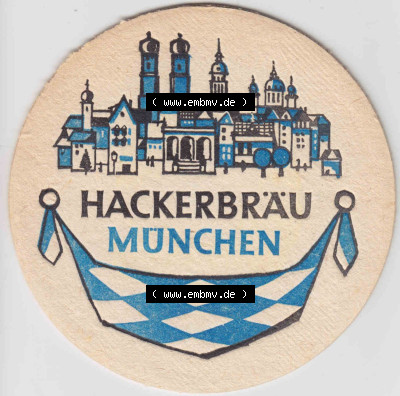 Bierdeckel Hackerbräu München, Pils Superior, Bock, Märzen, Patronator (2). Deutscher Katalog über deutsche Bierdeckel Hacker-Pschorr... Sammlung