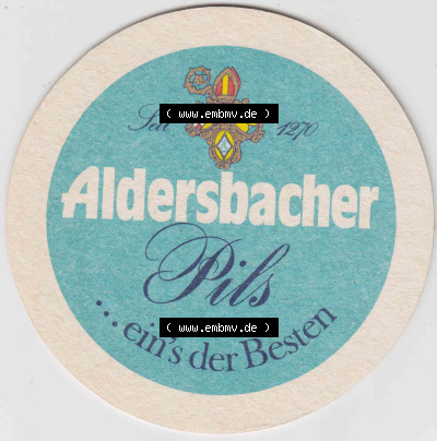 Bierdeckel Aldersbacher Pils, ... eins der Besten, Export Weizen (2). Deutscher Katalog über deutsche Bierdeckel Brauerei Aldersbach... Sammlung