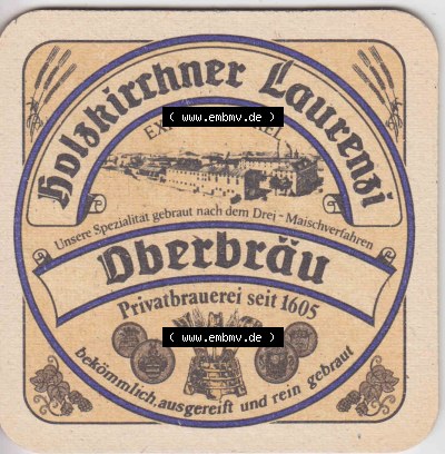 Bierdeckel Holzkirchner Weiße Oberbräu, Privatbrauerei (3). Deutscher Katalog über deutsche Bierdeckel Holzkirchner Oberbräu... Sammlung