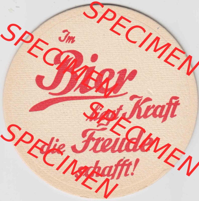 Bierdeckel Burkart Bräu, Brauhaus Neustadt an der Aisch, Im Bier liegt die Kraft die Freude schafft (2). Deutscher Katalog über deutsche Bierdeckel Brauhaus Neustadt... Sammlung