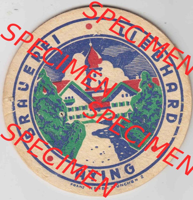 Bierdeckel Brauerei Liebhart Aying vor München (2). Deutscher Katalog über deutsche Bierdeckel Brauerei Aying aus Bundesland Bayern zum katalogisieren und kategorisieren deiner... Sammlung