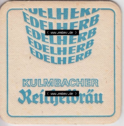 Bierdeckel Edelherb, Kulmbacher Reichelbräu (2). Deutscher Katalog über deutsche Bierdeckel Kulmbacher Brauerei aus Bundesland... Sammlung