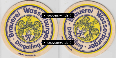 Bierdeckel Brauerei Wasserburger, Dingolfing (1). Deutscher Katalog über deutsche Bierdeckel Brauerei Wasserburger Dingolfing... Sammlung