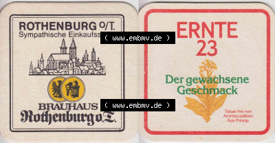 Bierdeckel Altes Brauhaus Rothenburg ob der Tauber, Rothenburg Sympathische Einkaufsstadt (1). Deutscher Katalog über deutsche... Sammlung