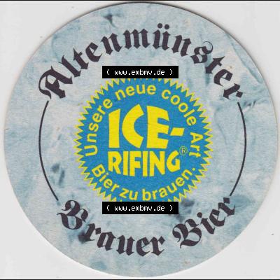 Bierdeckel Altenmünster Brauer Bier, Unsere neue coole Art Bier zu brauen ICE-Rifing (2). Deutscher Katalog über deutsche Bierdeckel Altenmünster Brauerei aus Bundesland... Sammlung
