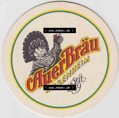 Bierdeckel Auerbräu Rosenheim seit 1889, Lokschuppen in Rosenheim Kelten sehen (2). Deutscher Katalog über deutsche Bierdeckel... Sammlung