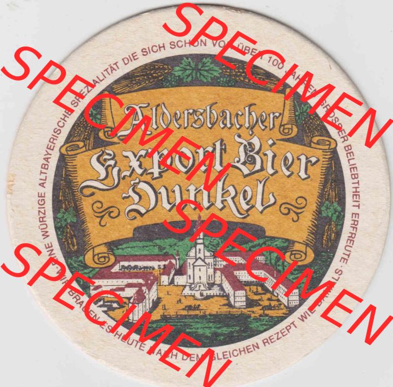 Bierdeckel Aldersbcher Export Bier-Dunkel (1). Deutscher Katalog über deutsche Bierdeckel Brauerei Aldersbach aus Bundesland Bayern zum katalogisieren und kategorisieren deiner Sammlung... Sammlung