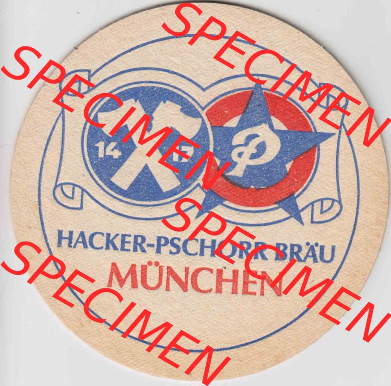Bierdeckel Hacker-Pschorr Bräu München, ... ein Prost aus München (2). Deutscher Katalog über deutsche Bierdeckel Hacker-Pschorr Bräu... Sammlung