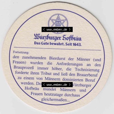 Bierdeckel Julius Echter Hefe-Weissbier, Würzburger Hofbräu, Das Gute bewahrt. Seit 1643 (3). Deutscher Katalog über deutsche... Sammlung