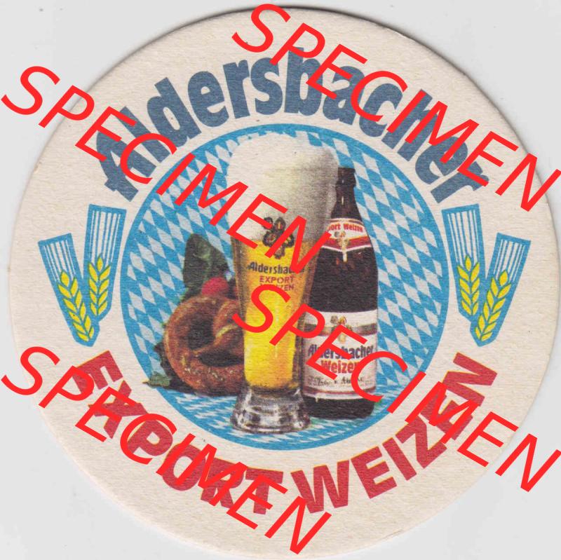 Bierdeckel Aldersbacher Pils, ... eins der Besten, Export Weizen (3). Deutscher Katalog über deutsche Bierdeckel Brauerei Aldersbach aus Bundesland... Sammlung