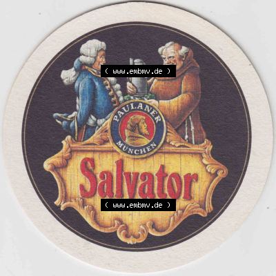 Bierdeckel Paulaner München Salvator, Historie vom Salvator (1). Deutscher Katalog über deutsche Bierdeckel Paulaner Brauerei aus Bundesland Bayern zum katalogisieren und... Sammlung