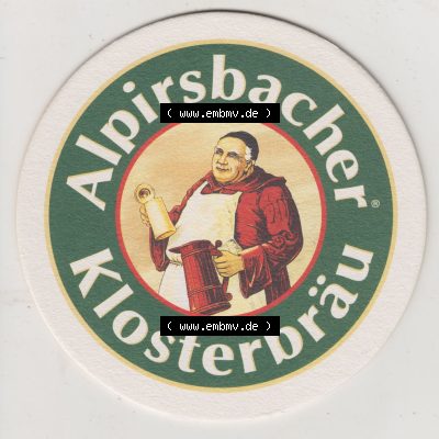 Bierdeckel 2001, Alpirsbacher Klosterbräu, 48. Verleihung des Goldenen Bierdukaten, Tauschbörse 2001 (1). Deutscher Katalog über die deutschen Bierdeckel... Sammlung