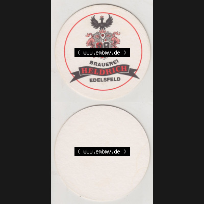 Bierdeckel Brauerei Heldrich Edelsfeld (3). Deutscher Katalog über deutsche Bierdeckel Brauerei Heldrich Edelsfeld aus Bundesland Bayern zum katalogisieren und kategorisieren deiner... Sammlung