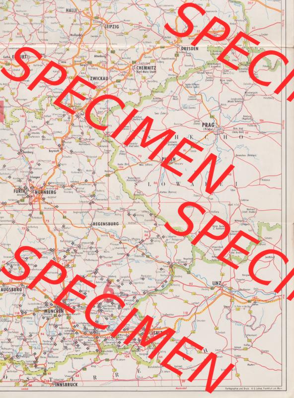 Landkarte BRD, Schleswig-Holstein 1961, Gasolin-Autokarte Schleswig-Holstein - Nördl. Niedersachsen. Autokarte mit Maßstab 1:1600000 von Gasolin 1961 für... Sammlung