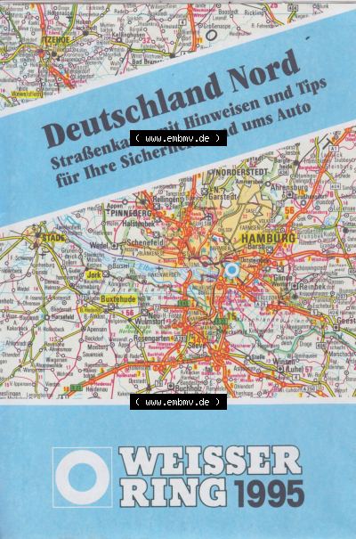 Straßenkarte vom Weisser Ring 1995 Sammlung