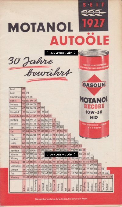 Autokarte 1957, Gasolin im Katalog digitalisierte Deutschlandkarte Teil 3, Berlin, Magdeburg alte Historische Karte der BRD von... Sammlung